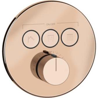 Gessi, Badarmatur, Hi-Fi Fertigmontageset Thermostat mit Tasten-Bedienung on/off. 3-Wege