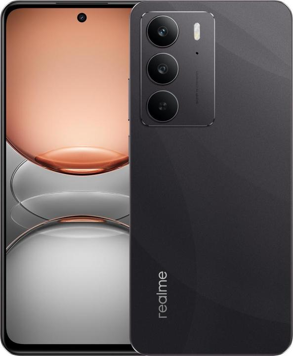 Immagine prodotto realme C75 Dual Sim 6GB RAM 128GB - Storm Black (128 GB, Nero tempesta, 6.72", Doppia SIM, 4G)