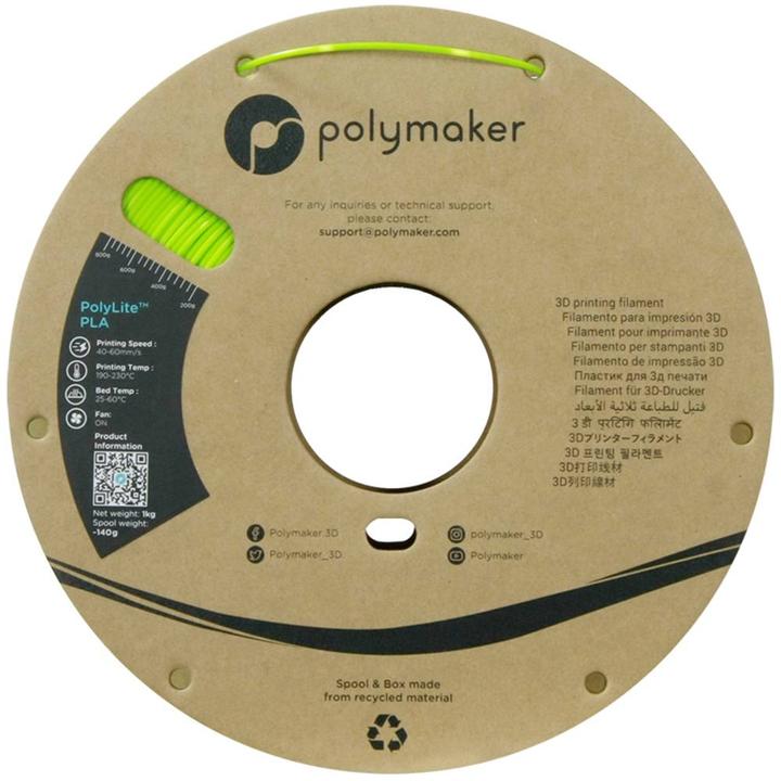 Produktbild Polymaker PolyLite PLA Silk Lime 1.75mm 1kg (PLA, 1.75 mm, 1000 g)