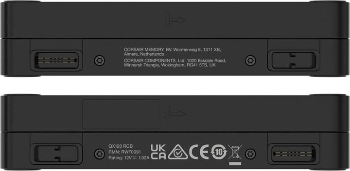 Actual product image Corsair iCUE LINK QX120 RGB 120 mm PWM fan (black, expansion kit) (120 mm, 1 x)