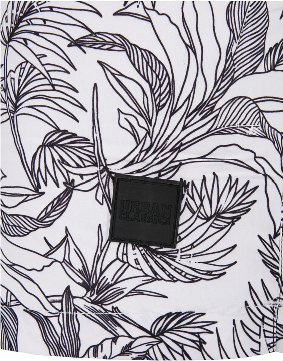 Actual product image Urban Classics Low Block Pattern Swim Shorts (S)