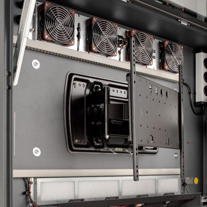 Produktbild Hagor ScreenOut Eco Kiosk M Outdoorstele 116 cm 46-49 Zoll inkl Lueftung Heizung Vandalismusschutz NEC...