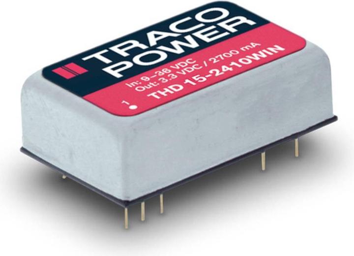 Produktbild TracoPower DC/DC-Wandler +/-12VDC 625mA 15W