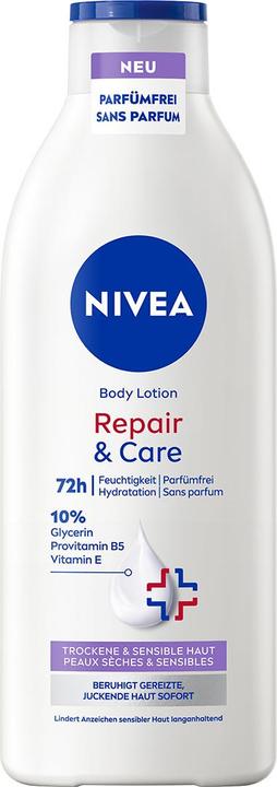 Actual product image NIVEA Repair & Care Sensitive Body Lotion (400 ml)