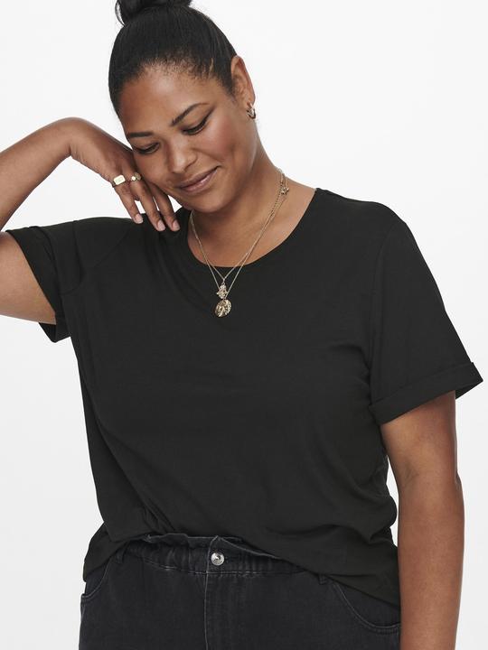 Actual product image Only Regular fit Round neck Folded cuffs T-shirt T-shirt (XL)