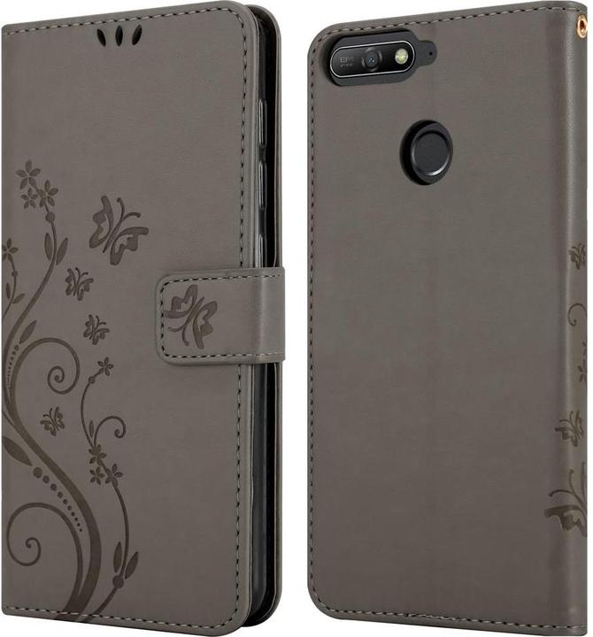 Produktbild Cadorabo Flower Book Hülle (Huawei Honor 7a, Huawei Y6 Prime (2018))