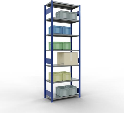 Actual product image Schulte Lagertechnik MULTIplus330 basic racking system with length ledgers