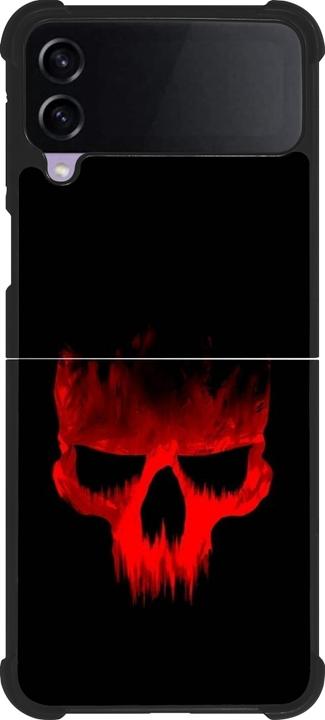 Image du produit PhoneLook Coque Silicone rigide noir Halloween 2023 scary skull (Samsung Galaxy Z Flip3)