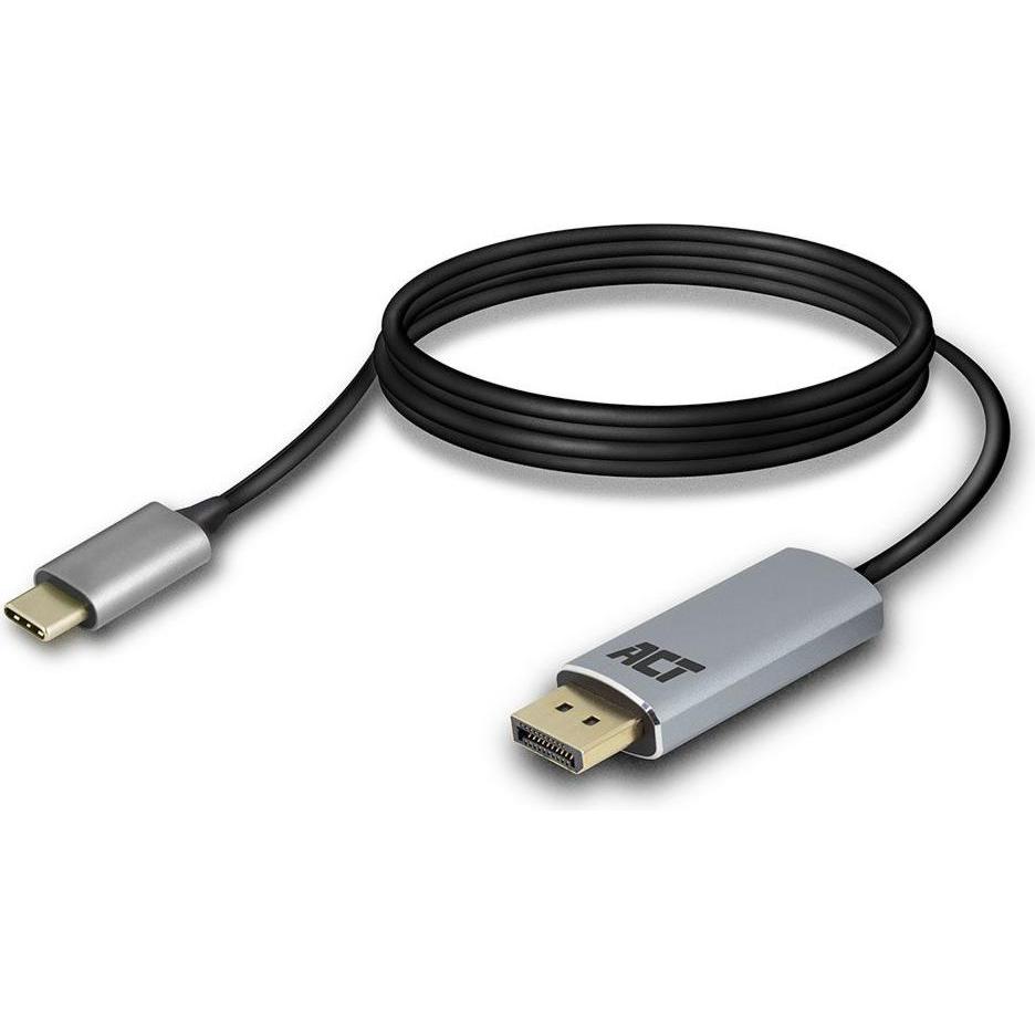 ACT USB Typ C — DisplayPort (1.80 m, DisplayPort), Video Kabel