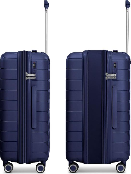 Image du produit Franky London 4 rollers Trolley M 42 cm with extensible fold (59 l, M (50 - 90l))