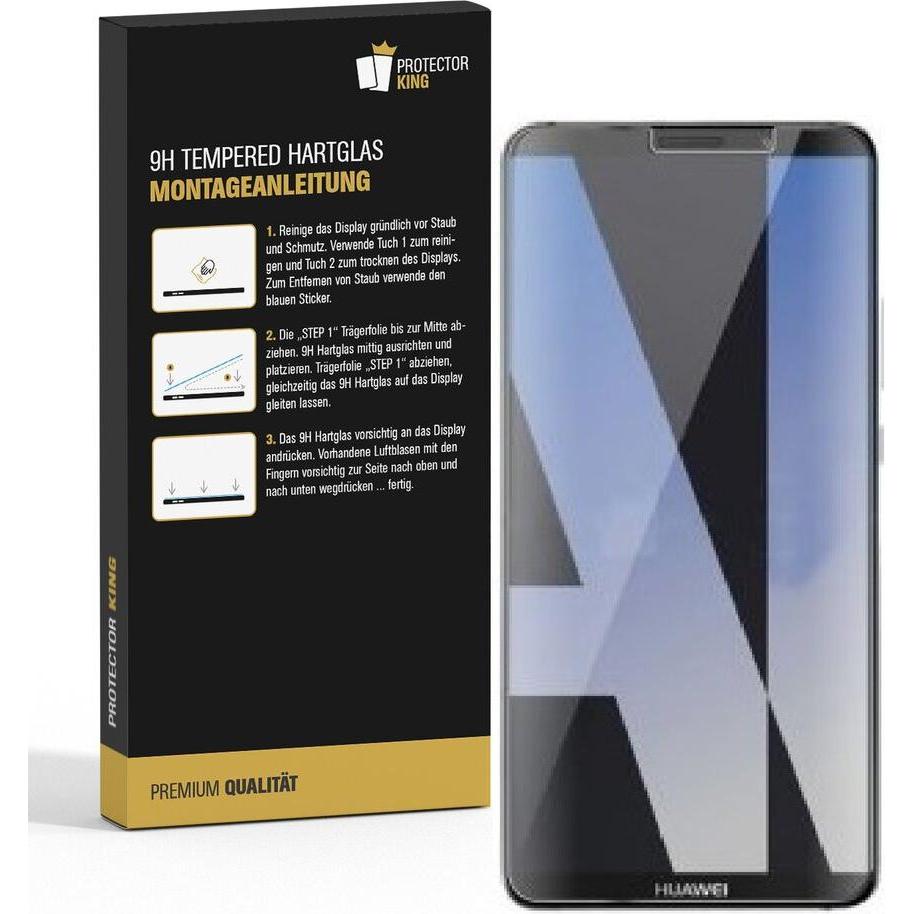 Thumbnail - Protectorking 6x echtes Tempered 9H Panzerhartglas 3D KLAR (6 Stück, Huawei Mate 10), Smartphone Schutzfolie