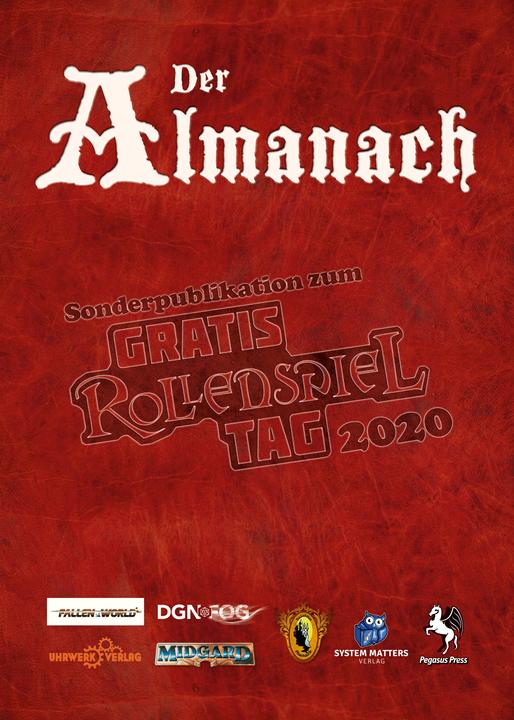 Produktbild Pegasus GRST005 - Der Almanach: Gratisrollenspieltag 2020, 228 Seiten (DE-Ausgabe) (Deutsch)