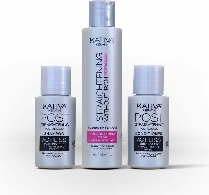 Image du produit Kativa Traitement capillaire lissant Keratin Xtreme Care 3 pièces (Lotion pour le corps, 285 ml)