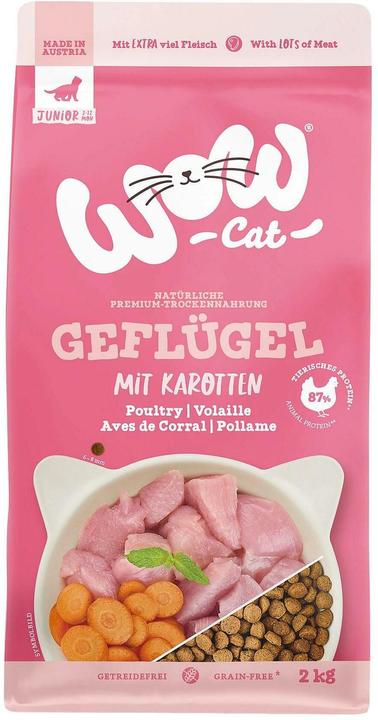 Produktbild WOW Cat Junior mit Geflügel, 2kg (Junior, 1 Stk., 2000 g)