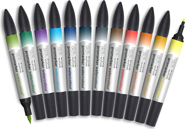 Produktbild Winsor & Newton Watercolour markerset (12 pcs) (837313) (12x)