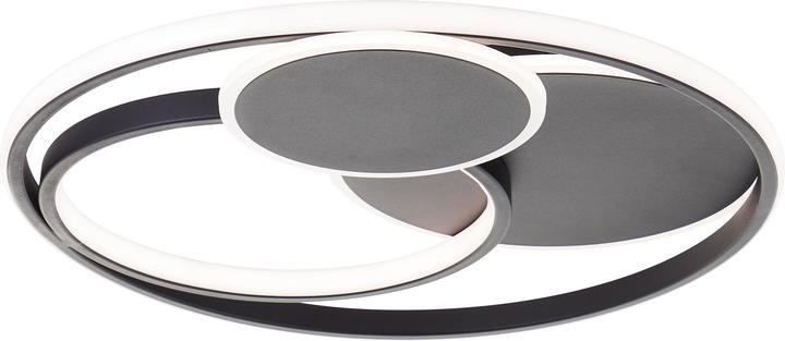 Image du produit Brilliant Runda - Plafondlamp - LED 51,5W - 3000K-6000K - Zwart (5200 lm)