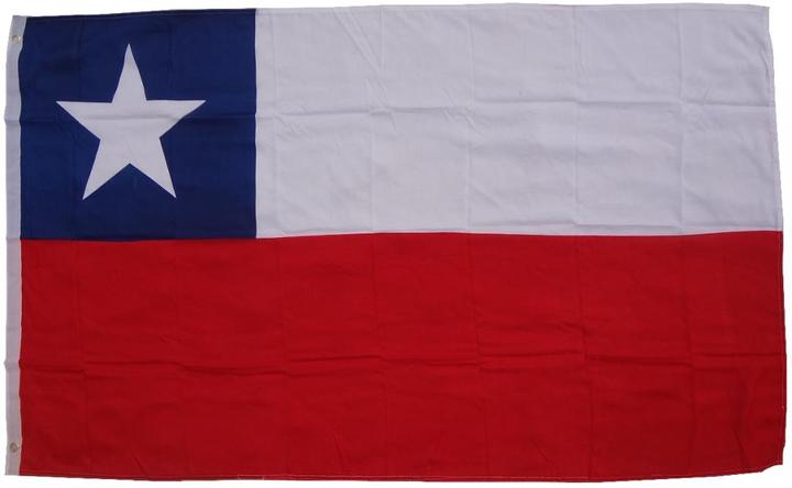 Actual product image trends4cents Flag Chile 90 x 150 cm flag with 2 eyelets 100g/m² fabric weight hoist flag for pole