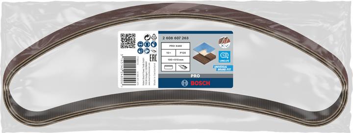Actual product image Bosch Professional Zubehör PRO X440 sanding belt, 100 x 610 mm, G120 (120)