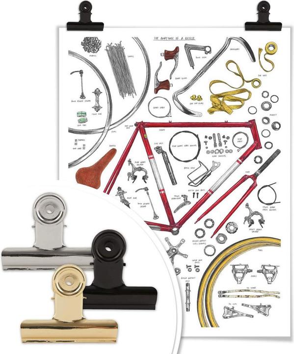 Image du produit Trenddeko Structure d'un vélo (60 x 80 cm)