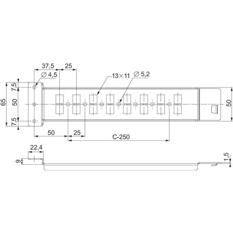 Thumbnail - Schneider Electric Tiefenverstellschiene verstärkt 500mm NSYMPS, Serverschrank Zubehör