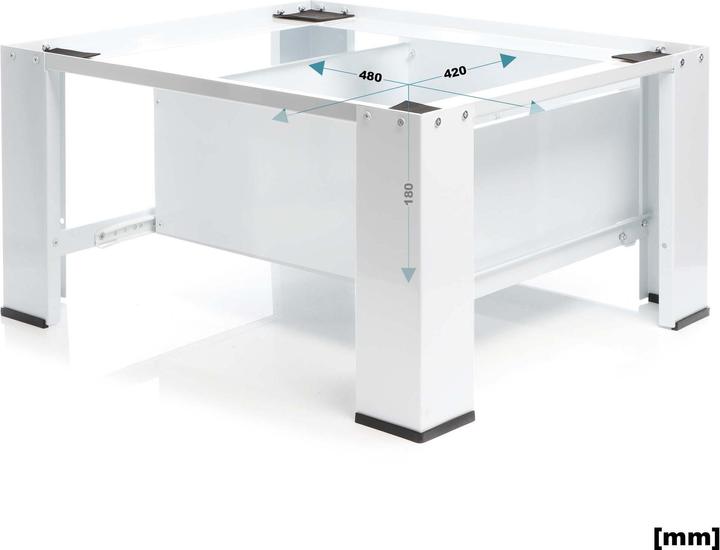 Immagine prodotto Wiltec Sottotelaio per lavatrice con cassetto estraibile Base piedistallo per lavatrice fino a 150 kg