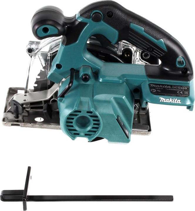 Actual product image Makita DCS 553 G1J Battery Metal Circular Saw 18V 150 mm Brushelss + 1x Battery 6,0Ah + Makpac - without