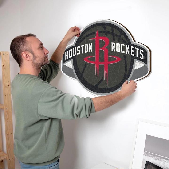 Image du produit Iconic NBA - Houston Rockets - Logo - Puzzle en bois Taille M (270 pièces) (270 pièces)
