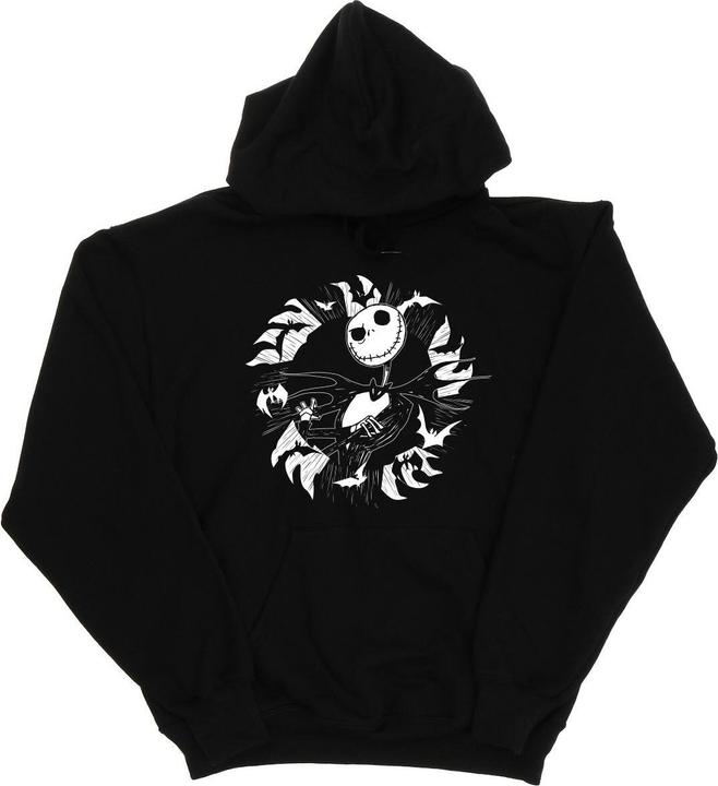 Immagine prodotto Disney Nightmare Before Christmas Jack Bat Circle Felpa con Cappuccio Ragazzi (128)