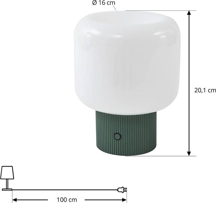 Actual product image Lucande Katrin Palme (460 lm)