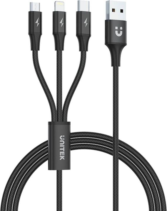 Image du produit Unitek 3 in 1 Multi-Ladekabel (1.20 m, USB 2.0)