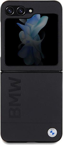 Produktbild BMW BMHCZF5SLLBK Z Flip5 F731 czarny/black Leather Hot Stamp (Samsung Galaxy Z Flip5)