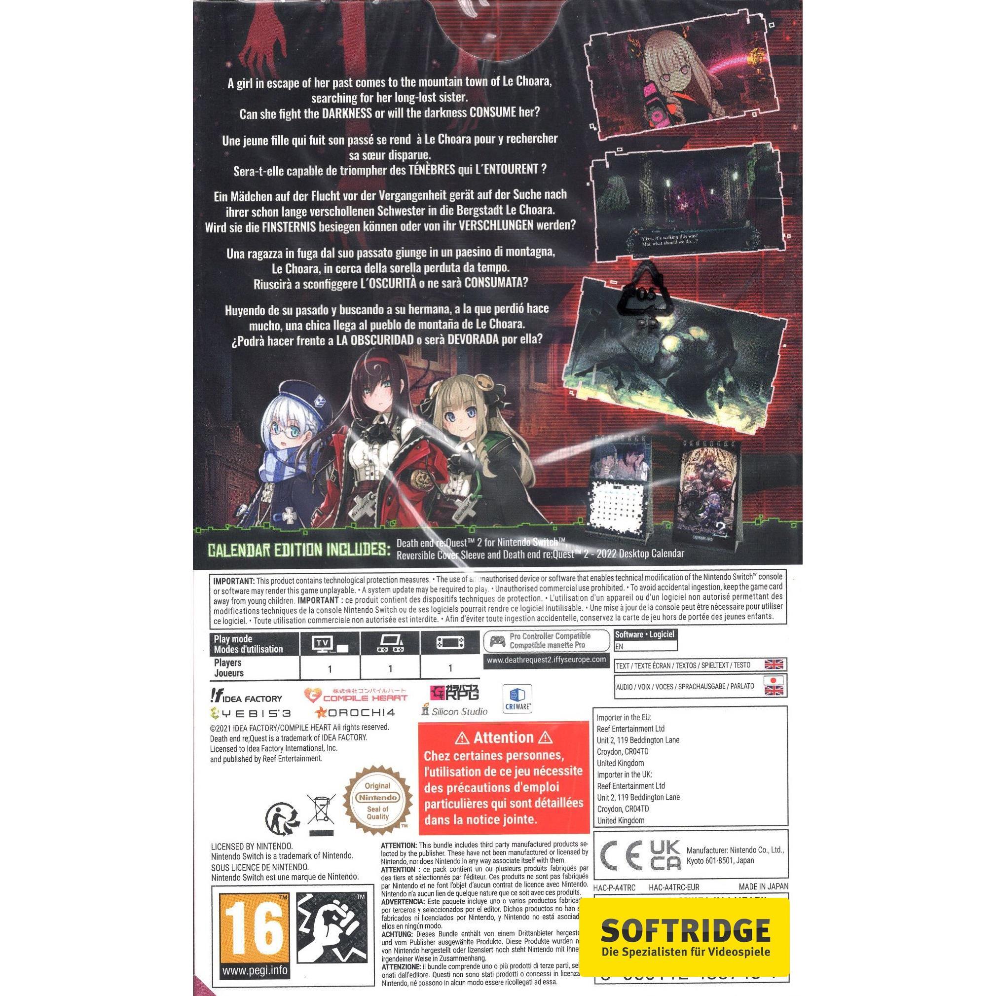 Thumbnail - Idea Factory, Death end re Quest 2 - Calendar Edition