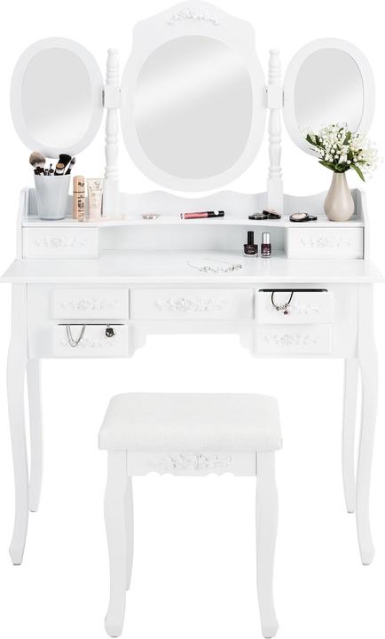 Image du produit tectake Coiffeuse (40 x 40 x 145 cm)