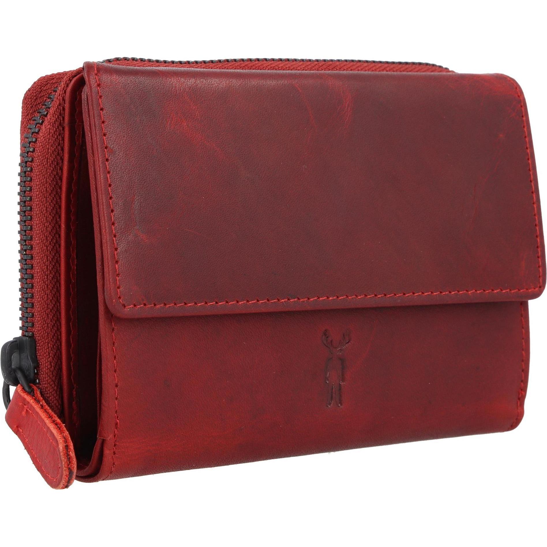 Thumbnail - Jack kinsky, Herren, Portemonnaie, Risör Geldbörse RFID Schutz Leder 14 cm, Rot