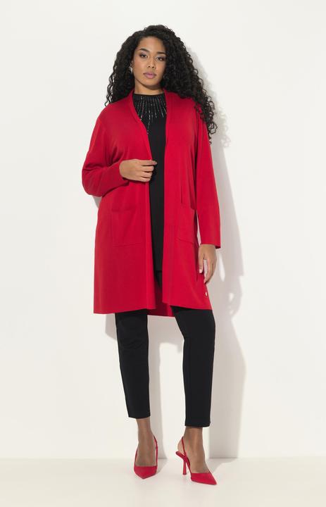 Produktbild Ulla Popken Strickjacke, lange, offene Form, weicher Feinstrick (58)