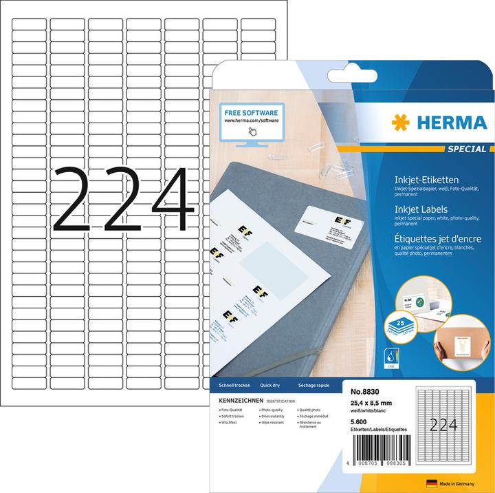 Immagine prodotto HERMA Etichette a getto d'inchiostro A4