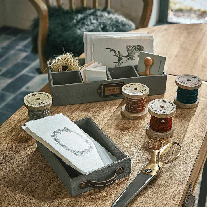 Immagine prodotto Loberon Set di 4 nastri in velluto Hilary rosso/verde (Nastro da regalo, 4 x)