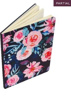Immagine prodotto Craft Buddy Graziosi fiori rosa, taccuino artistico in cristallo