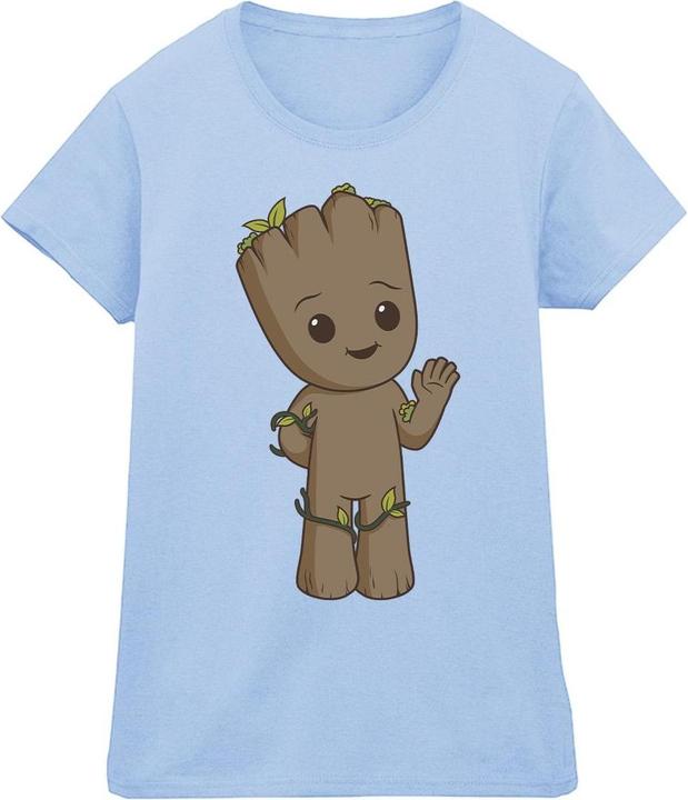 Actual product image Womens/Ladies I Am Groot Cute Groot Cotton T-Shirt (XXL)