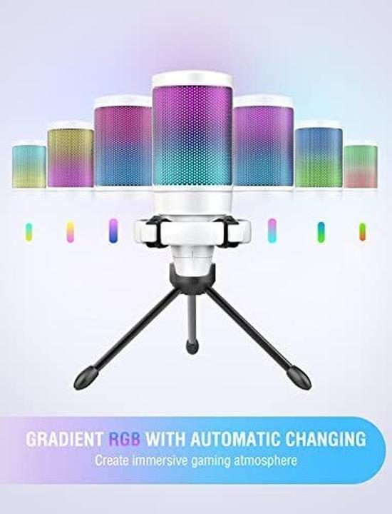 Produktbild Fifine USB-RGB-Streaming-Mikrofon mit Ständer