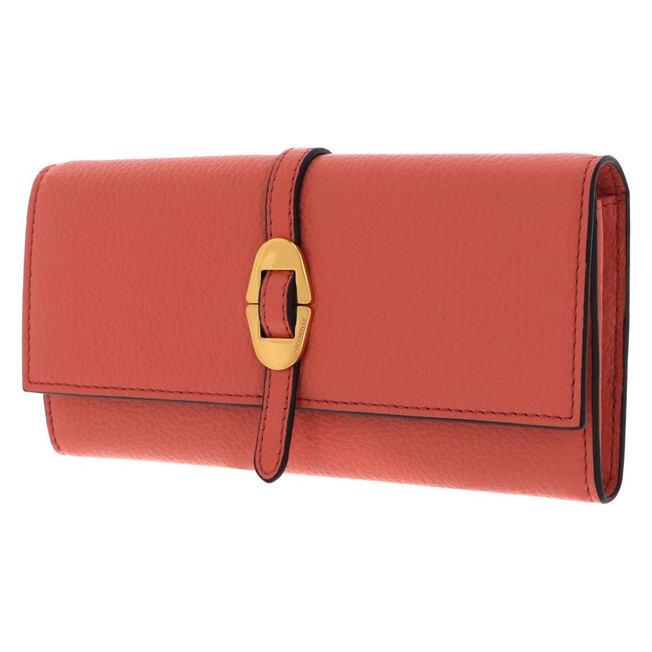 Coccinelle, Damen, Portemonnaie, Cosima Wallet Grained Leather, Orange