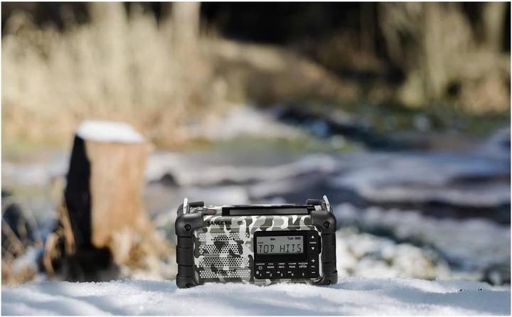 Produktbild Sangean MMR-99 DAB+ Artic Camo Notfall/Kurbel/Solar Radio (DAB+, FM, Bluetooth)