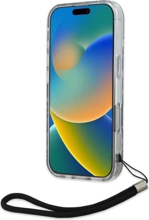 Actual product image Karl Lagerfeld KLHCP16LHZBPKCCU iPhone 16 Pro 6.3" fioletowy/purple Zebra With Cord