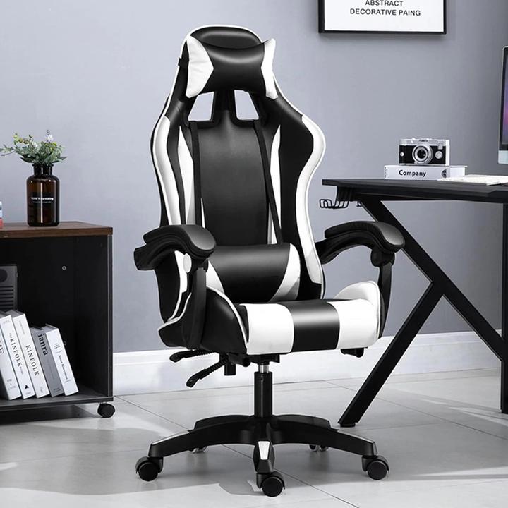 Actual product image Extralink Gaming chair | office swivel bucket black-white G-526