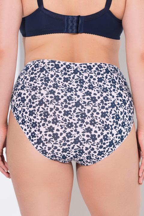 Produktbild Ulla Popken Midislips, 5er-Pack, Blumen/einfarbig (60)