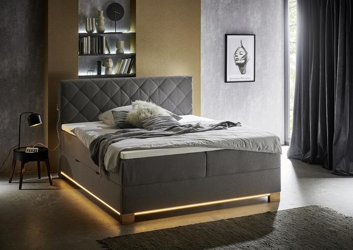 Produktbild Meise Möbel Messina Boxspringbett inkl. Bettkasten mit Bonnellfederkernbox 180x200 cm (180 x 200 cm)