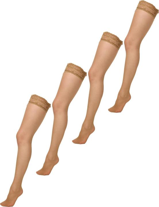 Actual product image Nur Die Tights Goodbye running stitches hold-up 20 DEN (20 DEN, 44 - 48)