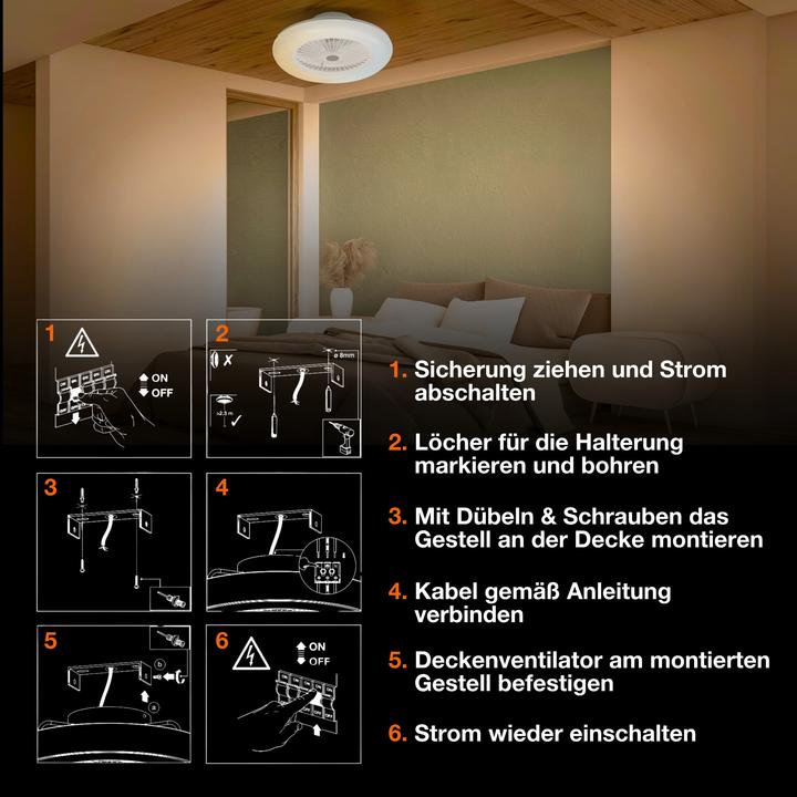 Produktbild Osram Smart+ wifi ceiling fan Round 550mm + RC