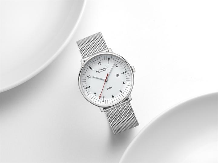 Immagine prodotto Mondaine MLE.41910.SM Orologio da uomo Doppio Solar 41mm (Fatto in Svizzera, Orologio da polso analogico, 41 mm)