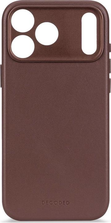 Actual product image Decoded Leather Backcover Apple iPhone 17 Pro Chocolate Brown (Apple iPhone 17 Pro)